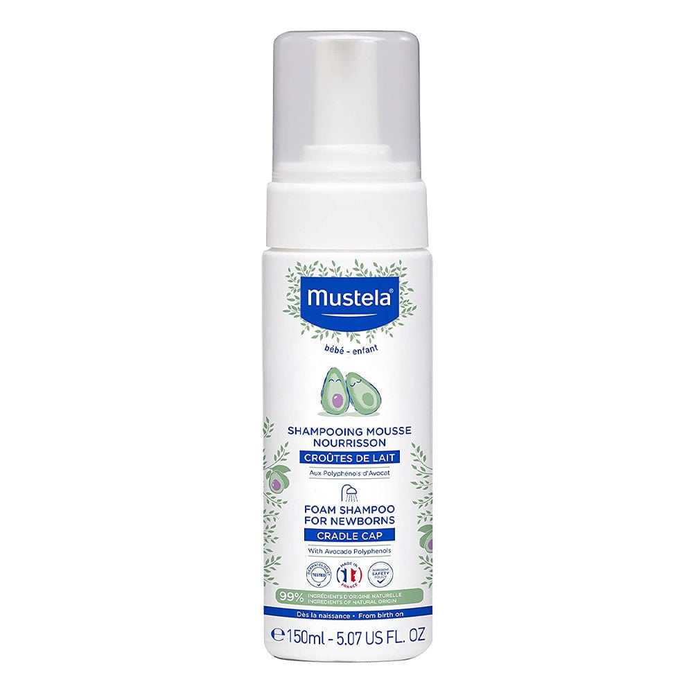 Foam Shampoo for Cradle Cap - Avocado Oil Polyphenols - Fragrance-Free