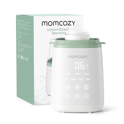 Momcozy smart bottle warmer with its box