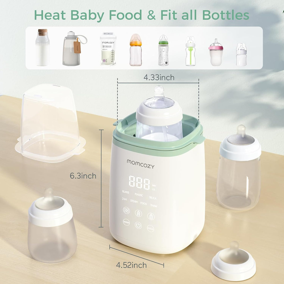 Momcozy bottle warmer fitting all bottles and baby food