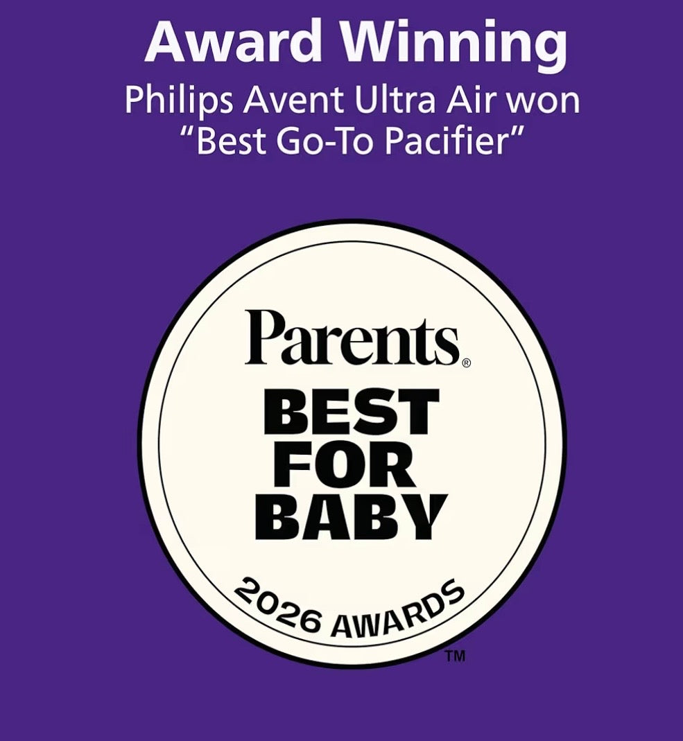 Philips Avent Ultra Air Baby Pacifier, 0-6 Months, BPA-Free, 2-Pack + sterilizing case