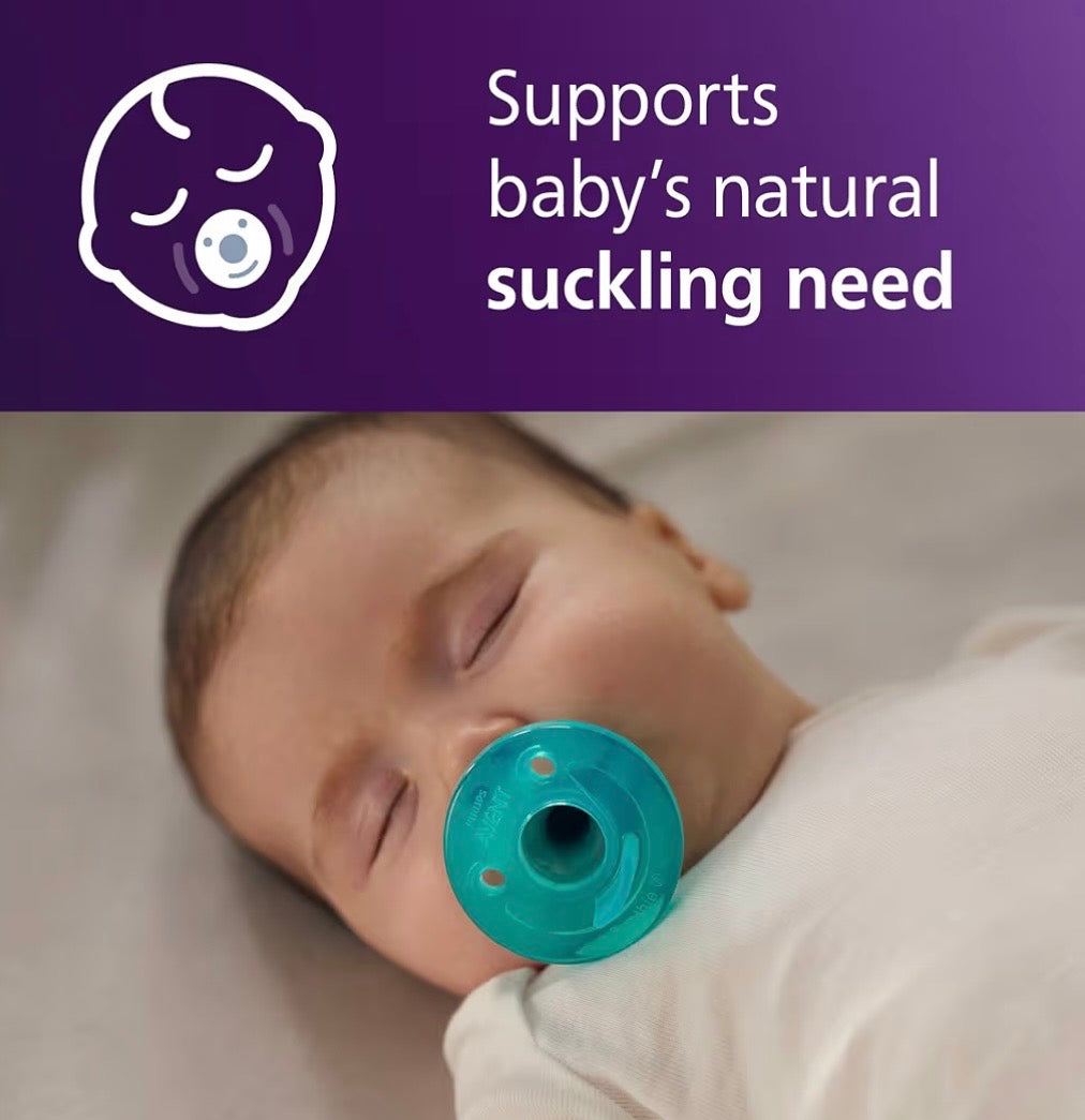 Philips Avent Soothie Baby Pacifier for 0-3 Months, BPA-Free, 2-Pack