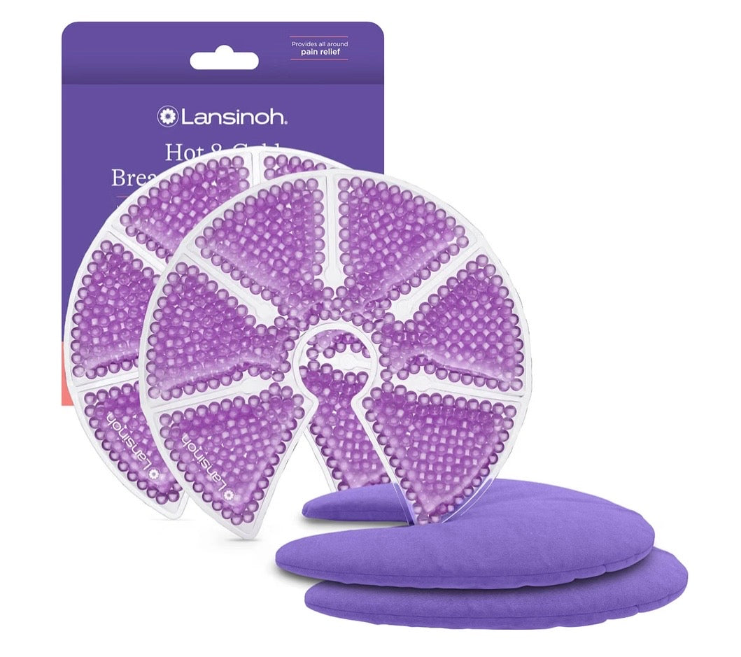 Lansinoh Breast Therapy Packs with Soft Covers, 2 Pack