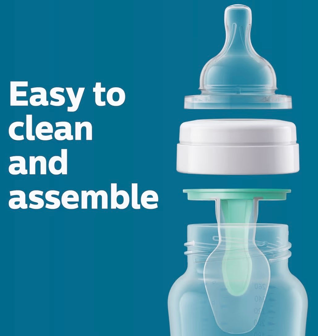 Philips Avent Anti-Colic Baby Bottle, Flow 1 Slow, 125ml, 0m+, 2-Pack