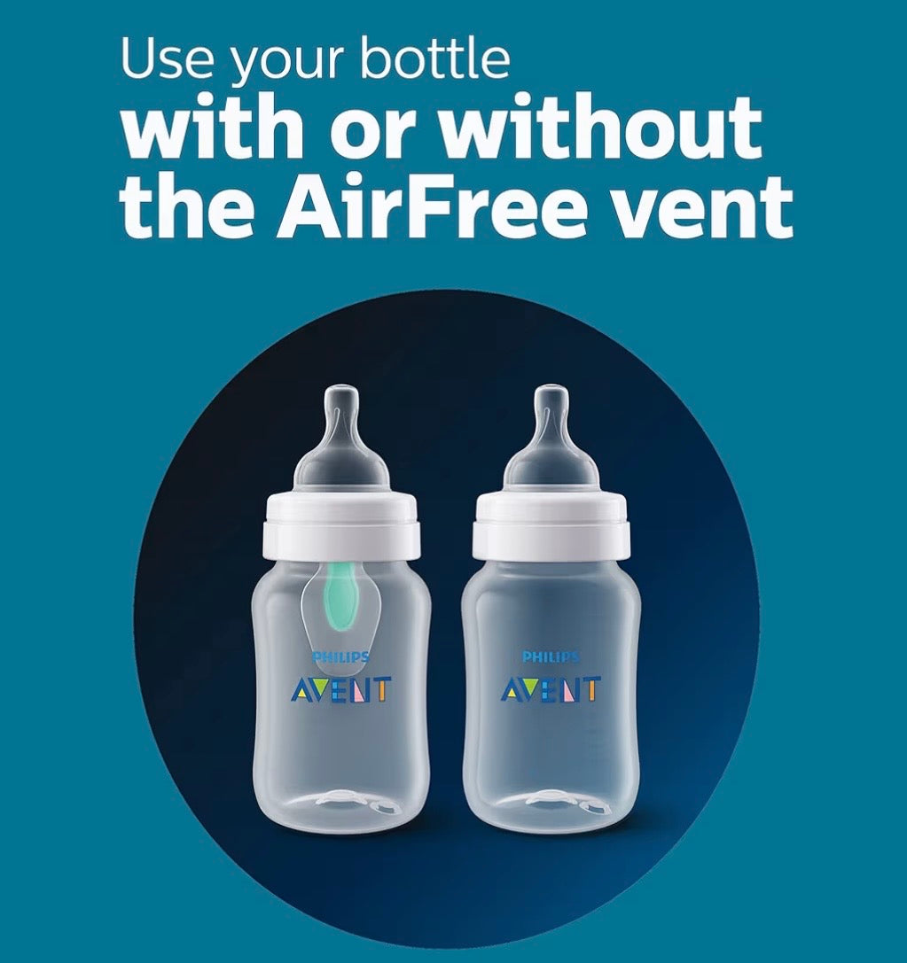 Philips Avent Anti-Colic Baby Bottle, Flow 1 Slow, 125ml, 0m+, 2-Pack