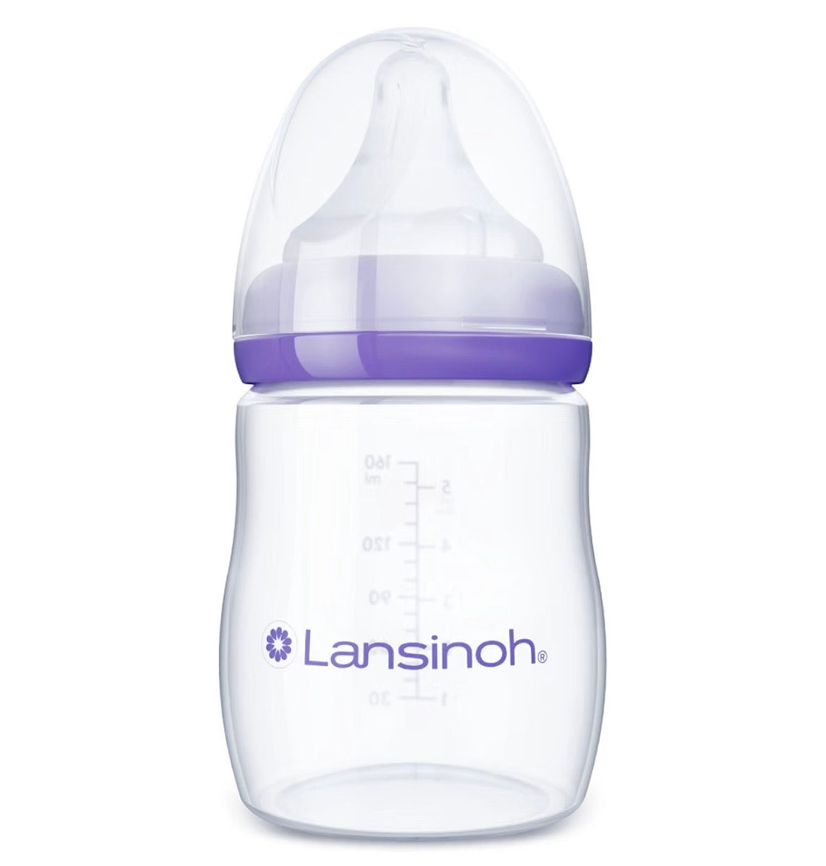 Lansinoh Anti-Colic Baby Bottle, 5 oz, Slow Flow, 1-Pack