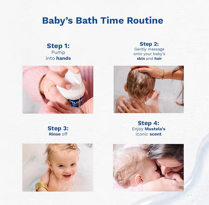 Mustela Gentle Cleansing Gel - Baby Wash for Delicate Skin and Hair -Natural Avocado Perseose