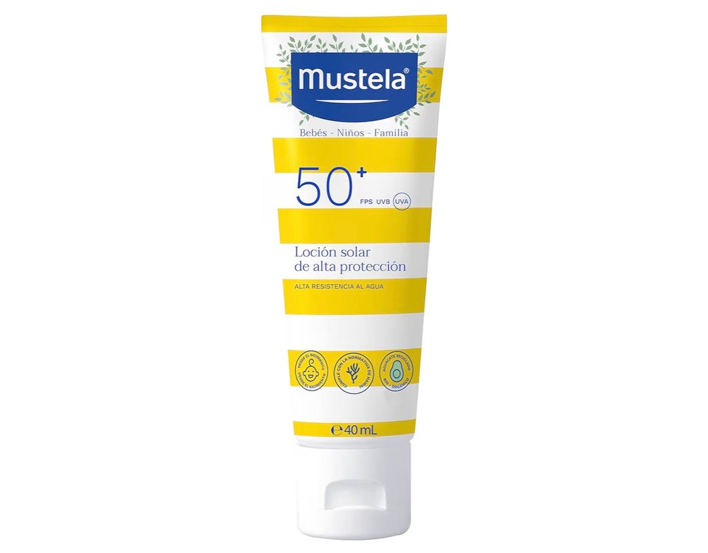 Mustela Mineral sunscreen lotion spf50+ broad spectrum - face and body for sensitive skin