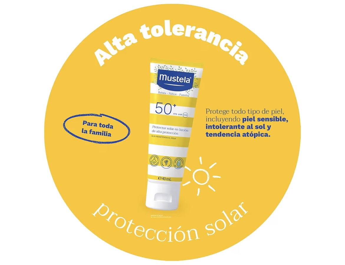 Mustela Mineral sunscreen lotion spf50+ broad spectrum - face and body for sensitive skin