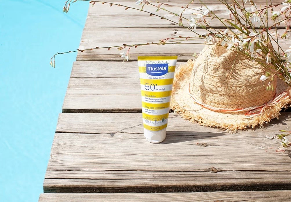 Mustela Mineral sunscreen lotion spf50+ broad spectrum - face and body for sensitive skin