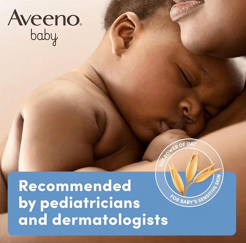 Aveeno Baby Daily Moisture Moisturizing Lotion for Delicate Skin with Natural Colloidal Oatmeal & Dimethicone, Hypoallergenic, Fragrance-, Phthalate- & Paraben-Free, 18 fl. oz
