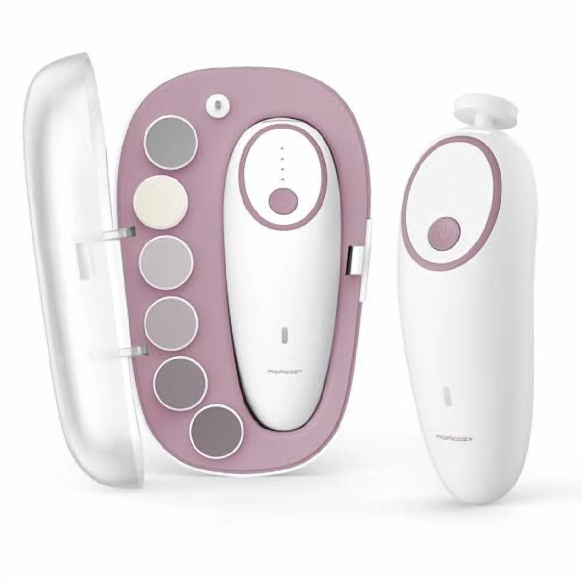 Momcozy Electric Baby Nail File with Night Light, Pink