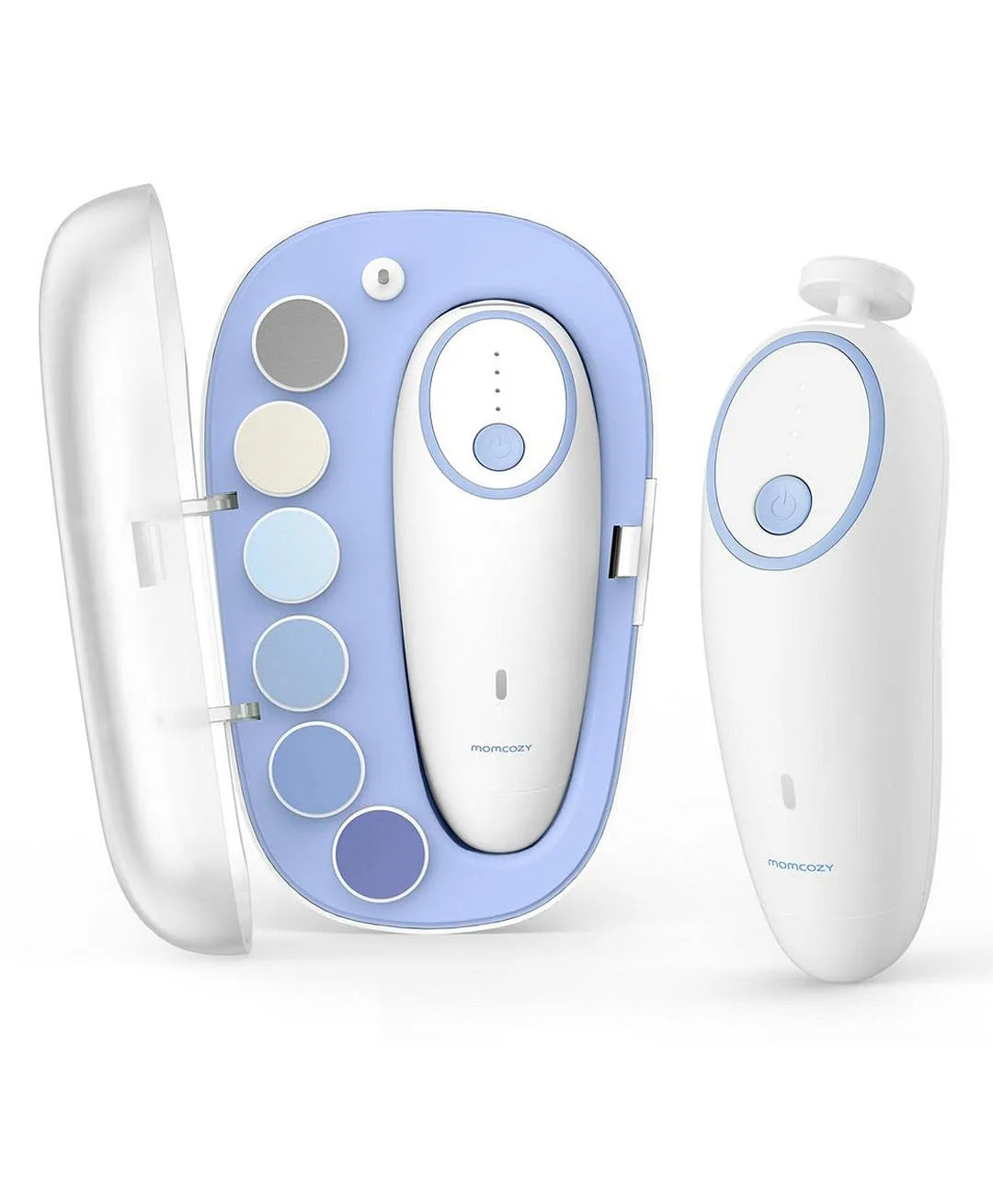 Momcozy Electric Baby Nail File with Night Light, Blue