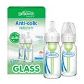 Dr. Brown's Options+ Narrow Glass Baby Bottle, Level 1 Slow Flow, 4 oz, 2-Pack
