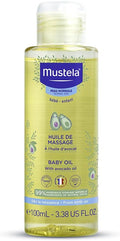 Mustela Baby Oil - Moisturizing Oil for Massage - with Natural Avocado, Pomegranate & Sunflower Oil